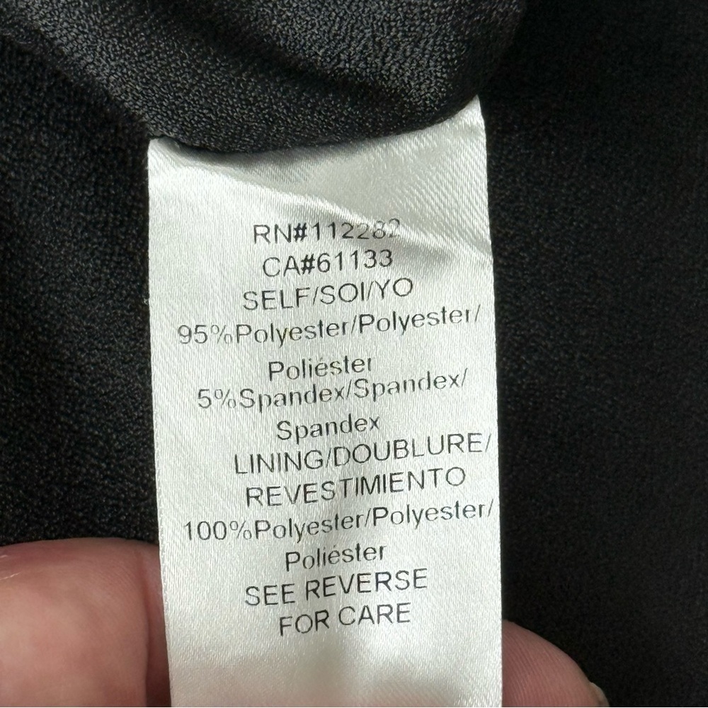 NWOT Adelyn Rae Black Sleeveless Ruffle Hem Dress Size M Cocktail Party - Picture 11 of 11